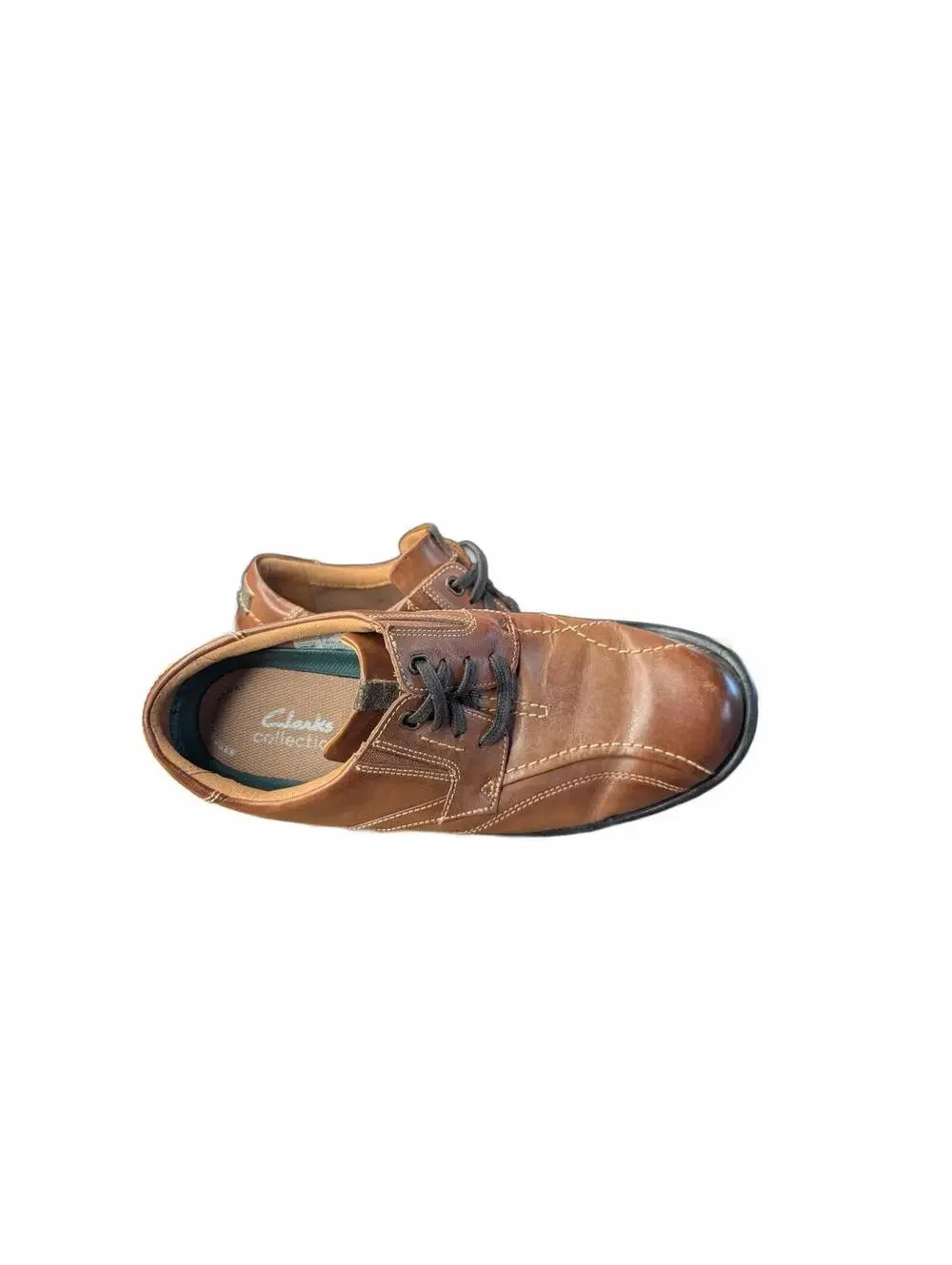 Clarks Men's Gessler Lace Casual Shoes‎ Brown Size 8.5
